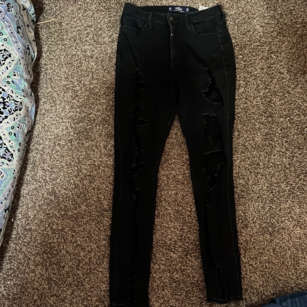 black hollister jeans